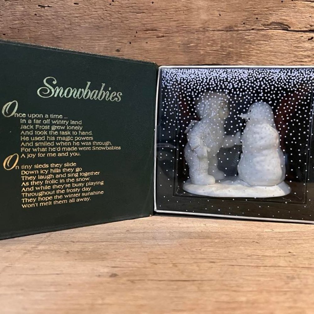 Snowbabies "Why Dont You Talk To Me?" Department 56 6801-2 1991